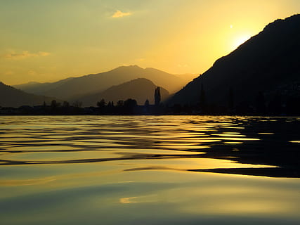 apă, apus de soare, reflecţie, lac, munţi, Lacul Lucerna regiune, Ennetbürgen, Pilatus, Elveţia, Abendstimmung, cer, Munte, frumusețe în natură, scenice - natura, o scenă liniștită, liniște, siluetă, idilic, malul mării, natură, de munte, nici o persoana, culoare portocalie, scenă non-urbană, în aer liber, 4K, CC0, domeniu public, fără drepturi de autor