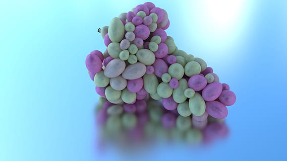grain de raisin, 3d, mixeur, la modélisation, Olivier, Girard, Youtube, prise de vue en studio, aliments, grand groupe d'objets, Nourriture et boisson, fond coloré, bonbons, à l'intérieur, bleu, multi couleur, personne, aliments sucrés, sucré, fermer, indulgence, fraîcheur, abondance, mauvaise alimentation, nature morte, fond bleu, tentation, collation, 1080P, CC0, domaine public, libre de droits