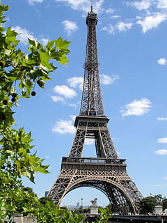 Paris, menara Eiffel, Arsitektur, menara, minat, pariwisata, Monumen, tujuan wisata, panjang tinggi, besi - logam, sejarah, langit, struktur yang dibangun, masa lalu, tampilan sudut rendah, kota, pohon, alam, hari, perjalanan, logam, menanam, fitur arsitektur, di luar rumah, tidak ada orang, puncak menara, tempat, lokasi, 2K, CC0, domain publik, bebas royalti