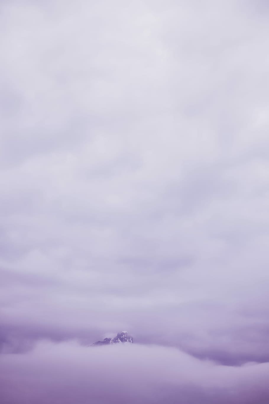 fondo de pantalla de nubes moradas, cima de la montaña, rodeado, nubes, montaña, cielo, nube, niebla, naturaleza, al aire libre, monocromo, aventuras, pasión de viajar, explorar, nube - cielo, belleza en la naturaleza, paisajes - naturaleza, nadie, tranquilidad, escena tranquila, día, púrpura, ambiente, paisaje de nubes, nublado, copia espacio, vista de ángulo bajo, idílico, viaje, mullido, blandura, 5K
