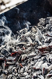coal, ashes, fire, remains, blaze, charcoal, smoke, heat, burning, heat - temperature, smoke - physical structure, no people, ash, close-up, environment, burnt, nature, day, wood - material, fire - natural phenomenon, outdoors, full frame, wood, pollution, firewood, backgrounds, bonfire, 4K, CC0, public domain, royalty free