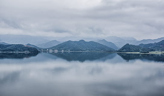 body, water, mountains, daytime, photo, islands, body of water, mountain, lake, cloud, landscape, nature, scenics, outdoors, sky, no People, mountain Range, cloud - Sky, color Image, hill, reflection, beauty in nature, tranquility, environment, scenics - nature, fog, day, tranquil scene, travel destinations, 5K, CC0, public domain, royalty free