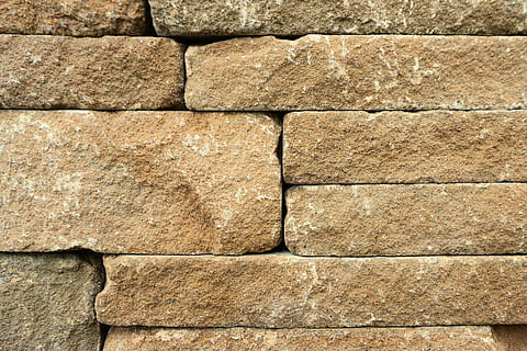 nærbillede foto, mursten, sten-, struktur, baggrund, væg, strukturer, mønster, baggrunde, murbygningsfunktion, arkitektur, materiale, stenmateriale, byggebranchen, ru, tekstureret, fuld ramme, ingen mennesker, bygget struktur, solid, dag, tæt på, Stenmur, byggemateriale, udendørs, sten - objekt, murstens væg, beton, cement, 4K, CC0, offentligt domæne, royaltyfrie