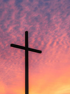 silhouette, attraversare, presa, foto, d'oro, ora, cielo, nuvole, tramonto, crepuscolo, sera, bellissimo, fede, religione, cristianesimo, crocifisso, spiritualità, cielo drammatico, Inquadratura dal basso, Paradiso, perdono, nessuno, nuvola - cielo, credenza, forma a croce, colore arancione, natura, colore rosa, bellezza nella natura, idilliaco, simbolo, viola, attrezzatura religiosa, cielo romantico, 1080P, CC0, dominio pubblico, privo di copyright