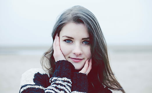 woman, holding, face, daytime, women, outdoors, caucasian Ethnicity, time Of Day, adult, one Person, image Type, image Technique, day, color Image, natural Phenomenon, winter, human Age, young Women, smiling, females, adults Only, people, viewpoint, only Women, one Woman Only, nature, looking At Camera, hair Length, only Young Women, beauty, head And Shoulders, young Adult, portrait, facial Expression, season, clothing, beautiful, lifestyles, cold - Temperature, headshot, one young woman only, beautiful woman, beach, sea, happiness, land, emotion, focus on foreground, water, hair, warm clothing, scarf, hairstyle, 5K, CC0, public domain, royalty free