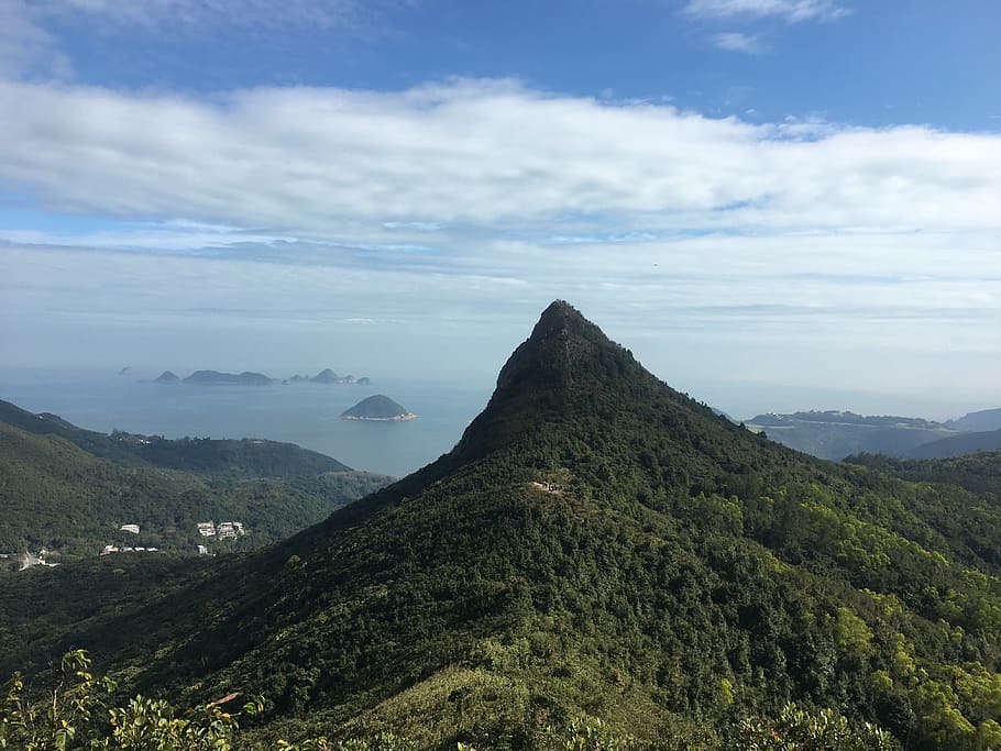 picco acuto, montagna tagliente, paesaggio, natura, montagna, scenario, escursioni a piedi, all'aperto, avventura, il trekking, Hong Kong, cielo, scenics - natura, bellezza nella natura, nuvola - cielo, scena tranquilla, la tranquillità, scena non urbana, ambiente, idilliaco, nessuno, pianta, giorno, a distanza, terra, catena montuosa, albero, picco di montagna, 4K