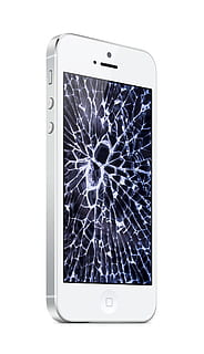 broken, white, iphone 5, iphone, broken screen, mobile, screen, technology, wireless technology, connection, communication, smart phone, mobile phone, portable information device, studio shot, white background, internet, cut out, device screen, portability, no people, computer network, computer, close-up, data, indoors, global communications, electrical equipment, 1080P, CC0, public domain, royalty free
