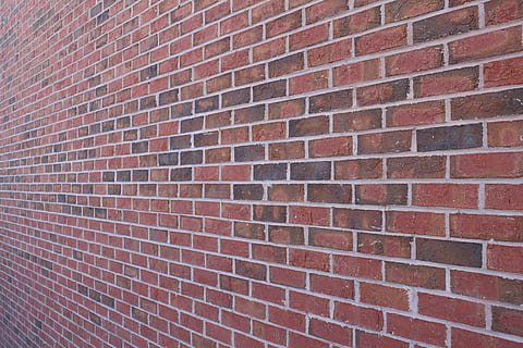Brick, Wall, Brickwall, Perspective, brick, wall, surface, old, pattern, vintage, building, material, brickwork, brick Wall, backgrounds, wall - Building Feature, red, cement, architecture, textured, building Exterior, day, full frame, built structure, no people, repetition, close-up, outdoors, shape, design, brown, 5K, CC0, public domain, royalty free