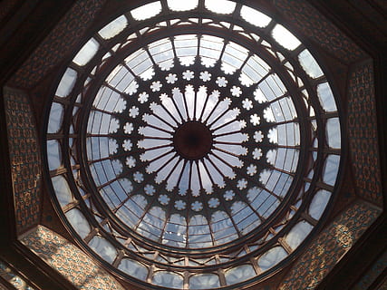 cupola, luce, sole, soffitto, chiosco, chiosco moresco, struttura costruita, architettura, in casa, modello, Inquadratura dal basso, forma, forma geometrica, design, nessuno, vetro - materiale, lucernario, cerchio, giorno, direttamente sotto, ornato, caratteristica architettonica, arte e artigianato, architettura e arte, 2K, CC0, dominio pubblico, privo di copyright
