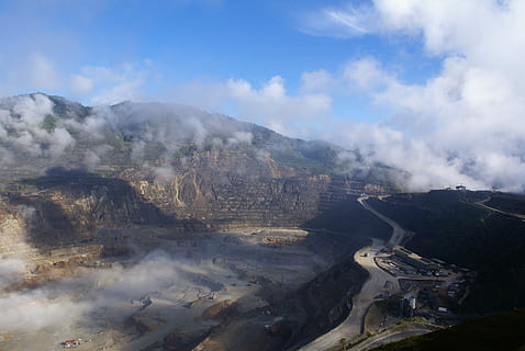Himmel, Panorama-, Fernbedienung, Industrie, Bergwerk, wolke - himmel, Umgebung, Berg, Szenen - Natur, Landschaft, Natur, keine Leute, Reiseziele, Tag, Schönheit in der Natur, Gebirge, Nicht-städtische Szene, ruhige Szene, Ruhe, Reise, Land, Geologie, High Angle View, draußen, 4K, CC0, gemeinfrei, lizenzfrei