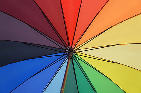 Farbe, obwohl, Struktur, Hintergrund, schmücken, Schlafzimmer Farben, eingefasstes Eisen, mehrfarbig, Schutz, Sicherheit, Vollbild, Regenschirm, keine Leute, rot, Gelb, Muster, Hintergründe, Nahansicht, Blau, Flachwinkelansicht, Textil-, draußen, abstrakt, Himmel, die Architektur, lila, gesättigte Farbe, direkt darunter, 4K, CC0, gemeinfrei, lizenzfrei