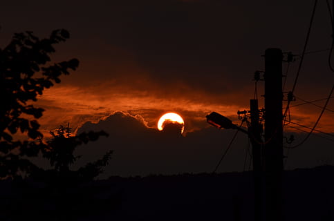 solnedgang, skumring, Jena, nat, himmel, teknologi, silhuet, meddelelse, natur, ingen mennesker, brændstof og elproduktion, udendørs, brænding, industri, ild, røg - fysisk struktur, brand - naturligt fænomen, sky - himmel, miljø, belyst, varme - temperatur, Strømforsyning, 4K, CC0, offentligt domæne, royaltyfrie