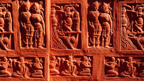 uralt, Kunst, Buddha, Buddhismus, Schnitzereien, Kultur, Dekoration, Gruppe, historisch, Geschichte, Mann, gemalt, Menschen, rot, Religion, Skulpturen, Spiritualität, Statue, Stein, Tempel, traditionell, Reise, Wand, Hinduismus, Indien, die Architektur, Schnitzen - Handwerksprodukt, Kulturen, Skulptur, berühmter Platz, Asien, Sandstein, Tempelbau, Kunst und Handwerk, Darstellung, menschliche Darstellung, Kreativität, Glauben, die Vergangenheit, gebaute Struktur, Anbetungsstätte, männliche Ähnlichkeit, keine Leute, Carving, alte Zivilisation, Archäologie, aufwendig, 5K