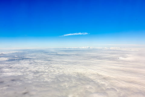 skyer, blå, himmel, Billede af skyer, cloudscape, blå himmel, Sky, over skyerne, overskyet, antenne, flyvningen, horisont, jorden, sky - himmel, scenics - natur, skønhed i naturen, ro, natur, rolig scene, ingen mennesker, dag, luftfoto, idyllisk, udendørs, hvid farve, miljø, kopiere plads, baggrunde, fluffy, blødhed, meteorologi, 5K, CC0, offentligt domæne, royaltyfrie