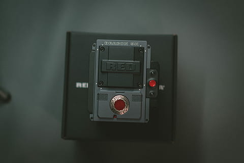 black, gray, remote, box, turned-off, grey, red, machine, camera, video, tech, equipment, technology, indoors, close-up, no people, camera - photographic equipment, control, photography themes, communication, retro styled, wall - building feature, single object, directly above, push button, shape, safety, photographic equipment, green color, number, electrical equipment, digital camera, 8K, CC0, public domain, royalty free