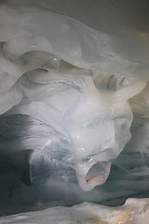 la glace, des cristaux, glacé, diable, les diables, blanc, sculpture, neige, statue, congelé, température froide, eau, la nature, personne, hiver, fermer, à l'intérieur, Plastique, partie du corps, journée, mer, transparent, fusion, stalactite, 4K, CC0, domaine public, libre de droits