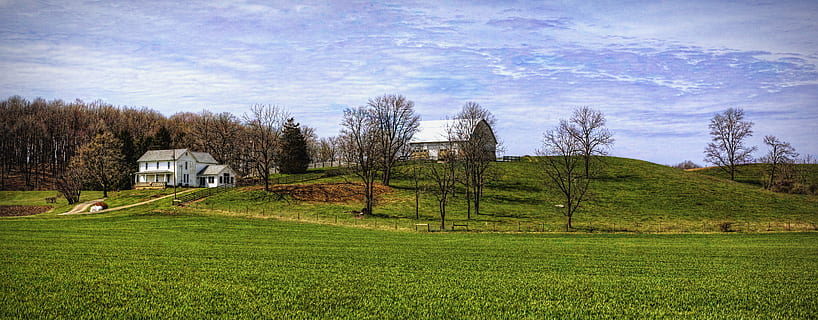krajinářské fotografie, tráva, pokryté, kopec, stromy, Dům, během dne, stodola, rustikální, stodoly, Ohio, digitální umění, venkovský, scénický, země, venkov, scenérie, kůlny, hospodařit, zemědělských podniků, zemědělství, zemědělský, statek, champaign, hrabství, americana, fotografie, struktura, struktur, sturgell, william sturgell, Bill Sturgell, historický, domovní dekorace, budov, mraky, nebe, strom, zataženo, plevele, champaign county, urbana, rostlina, architektura, stavba, budova, přistát, exteriér budovy, zelená barva, Příroda, pole, krajina, nikdo, životní prostředí, mrak - nebe, den, venkovské scény, scenics - příroda, klidné scény, venku, 4K, CC0, veřejná doména, bez autorských práv