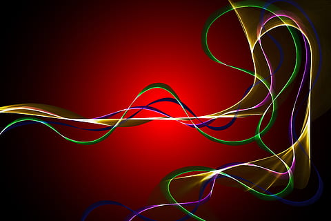 abstract, linia, val, proiecta, model, fractal, energie, verde, amesteca, curba, grafică, circulaţie, estompa, doar, formă, culoare, grafic, nici o persoana, tehnologie, roșu, conexiune, vârtej, mişcare, multi colorate, iluminat, cablu, model de undă, futurist, natură, luminos, a închide, creativitate, studio shot, fundaluri, complexitate, Fundal negru, 5K, CC0, domeniu public, fără drepturi de autor