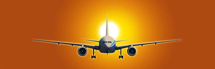 fly, sol, problem, tema, flyve, flyvningen, ankomst, afgang, bar, annonce, himmel, turisme, Trafik, vinge, hastighed, lufthavn, luftfartøj, transportmidler, transportform, flyvende, kommerciel flyvemaskine, rejse, gul, bevægelse, luftfartsindustrien, forretningsrejse, tager afsted, orange farve, forretning, solnedgang, ingen mennesker, baggrundsbelyst, mørk, lyse, Stærkt oplyst, luksus, 5K