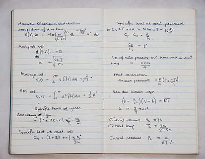 white, book, mathematical, problems, school, science, physics, maths, formula, education, learning, 1960s, england, text, paper, number, handwriting, communication, indoors, mathematics, list, planning, reminder, no people, to do list, document, calendar, note pad, writing, western script, page, deadline, dieting, message, 2K, CC0, public domain, royalty free