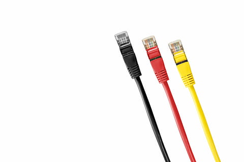 three, black, red, yellow, cables, network cables, cable, patch, patch cable, rj, rj45, rj-45, network, line, fs, data processing, connection, plug, macro, lan, network connector, lan cable, germany, gold, network Connection Plug, technology, isolated, equipment, white background, computer cable, studio shot, computer network, internet, cut out, communication, no people, indoors, close-up, copy space, still life, computer, wireless technology, global communications, electrical component, telephone line, 5K, CC0, public domain, royalty free