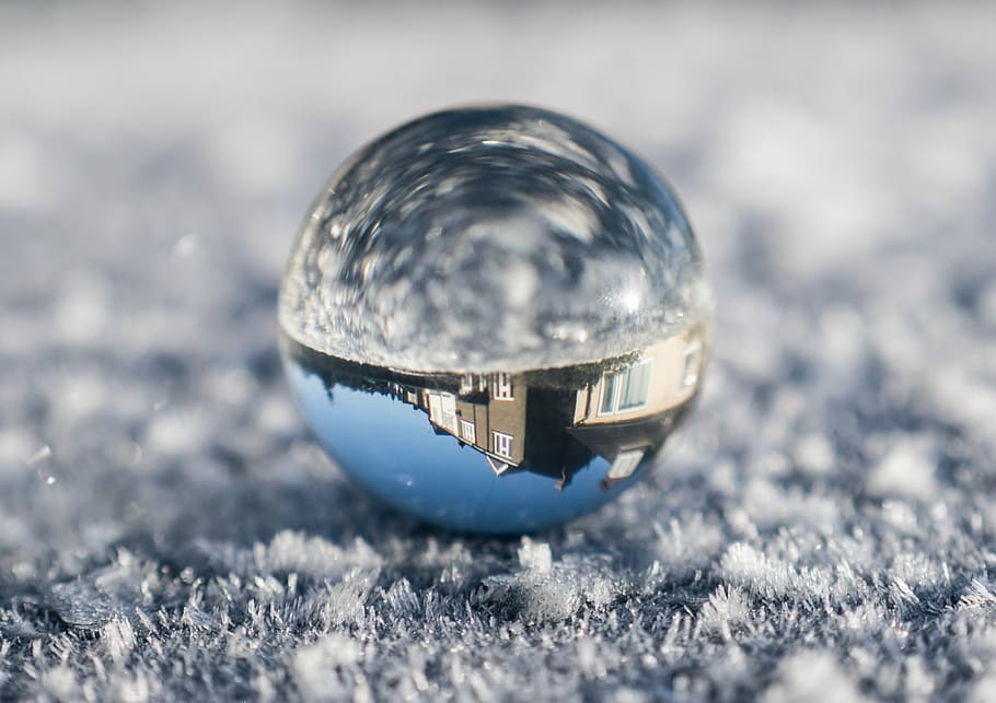 rustfri, stål bb, grå, tekstil, stålbobler, overflade, bold, is, glas, afspejling, Frosset, sfære, selektiv fokusering, enkelt objekt, sne, skinnende, tæt på, vinter, metal, natur, ingen mennesker, glas - materiale, kold temperatur, fokus på forgrunden, krystalkugle, krystal, finansiere, ekstrem nærbillede, sølvfarvet, 2K