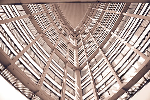 supermercat japonès, binh duong, fotografia d'angle baix, edifici, interior, arquitectura, finestra, forma, super mercat, patró, sostre, vista d’angle baix, estructura construïda, cap gent, marc complet, fons, a l'interior, forma geomètrica, dia, característica arquitectònica, repetició, disseny, material de fusta, llum solar, arquitectura i art, directament a sota, biga del sostre, 5K, CC0, domini públic, lliure de regalies