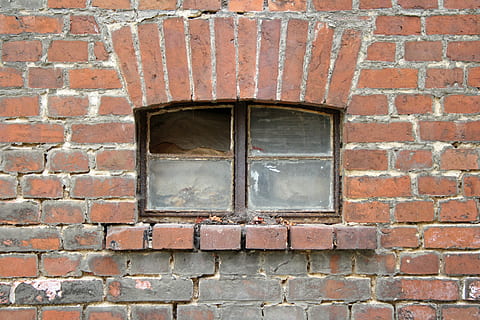 wall, window, clinker, building, old, facade, architecture, home, brick, old window, red, cracks, leave, background, decay, structure, hauswand, stones, wallpaper, bricks, texture, stone wall, masonry, brick wall, built structure, wall - building feature, building exterior, day, no people, outdoors, pattern, close-up, textured, shape, glass - material, design, window frame, 4K, CC0, public domain, royalty free