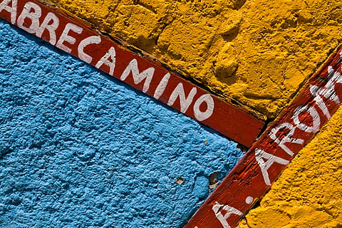 colourful wall, callejon-de-hamel, havana, cuba, Close-up shot, colourful, wall, Callejon, De-Hamel, Havana, Cuba, textures, street, wall - Building Feature, sign, urban Scene, close-up, multi colored, yellow, no people, textured, full frame, text, communication, western script, built structure, day, architecture, pattern, capital letter, blue, red, art and craft, building exterior, 4K