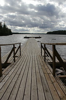 water, plot, wood, board, cloud, nature, rest, sky, cloud - sky, wood - material, tranquility, pier, tranquil scene, jetty, scenics - nature, sea, beauty in nature, no people, direction, wood paneling, the way forward, day, outdoors, long, 5K, CC0, public domain, royalty free