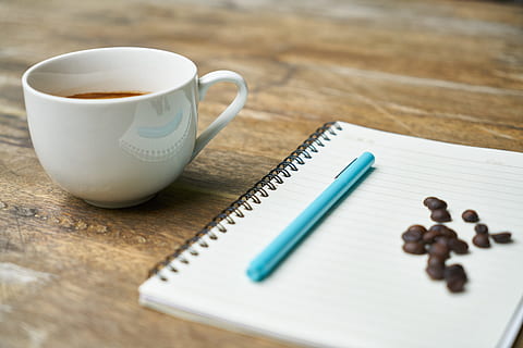 white, ruled, paper, beside, teacup, notebook, coffee, course, the work, espresso, coffee bean, kernels, page, healthy eating, good morning, nutrition, caffeine, morning, brown, table, wake, beverage, photo, food, to write, background, photography, pen, healthy lifestyle, core, cafe, read, macro, work, food photo, cappuccino, delicious, close-up, kitchen, detail, seed, fresh, beautiful, latte, note, take notes, colombia, literature, product photo, note book, book, manuscript, fountain pen, the draw, color, journalist, nobody, school, backgrounds, article, pencil, drawing, office, design, cup, drink, mug, coffee cup, food and drink, coffee - drink, indoors, spiral notebook, wood - material, still life, note pad, refreshment, no people, selective focus, high angle view, hot drink, crockery, tea cup, 5K, CC0, public domain, royalty free