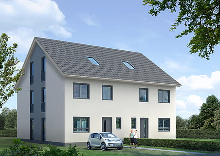 brown 2-storey house, Semi-Detached House, Villa, rendering, visualization, architecture, visualization 3d, architectural visualization, landscape, building, cgi, house, residential Building, home Ownership, suburb, building Exterior, built Structure, architecture And Buildings, homes, no People, residential District, outdoors, sky, housing Development, new, detached House, front or Back Yard, cloud - sky, car, mode of transportation, motor vehicle, transportation, nature, land vehicle, plant, tree, day, renewable energy, sunlight, 2K, CC0, public domain, royalty free