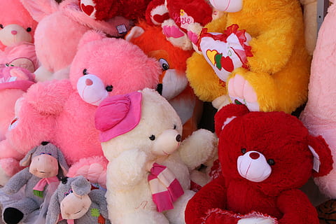 Urso, pelúcia, Coelho, recheado, peluche, brinquedos, namorados, feriado, urso Teddy, brinquedo, presente, fofo, decoração, brinquedo de pelúcia, representação, representação animal, ninguém, suavidade, dentro de casa, cor rosa, fechar-se, ainda vida, animal de brinquedo, grande grupo de objetos, fofa, abundância, arte e Artesanato, animal, dia, temas animais, 4K, CC0, domínio público, royalty free