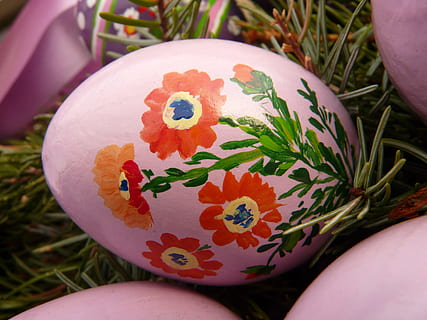 paasei, Pasen, verf, easter egg schilderij, Paas eieren, ei, schilderij, kunst, kleur, kleurrijk, viering, kunst en ambacht, creativiteit, detailopname, decoratie, voedsel, vakantie, vertegenwoordiging, focus op de voorgrond, geen mensen, eten en drinken, fabriek, ambacht, multi gekleurd, dag, buitenshuis, bloemenpatroon, 2K, CC0, publiek domein, royaltyvrij
