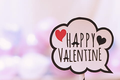 shallow, focus photography, happy, valentine quotes, shallow focus, photography, quotes, love, illustration, decoration, heart Shape, backgrounds, celebration, romance, day, vector, symbol, holiday, typescript, greeting, text, single word, no people, outdoors, close-up, western script, communication, positive emotion, emotion, sign, message, pink color, happiness, copy space, focus on foreground, illuminated, studio shot, capital letter, exclamation point, valentine's day - holiday, 1080P, CC0, public domain, royalty free
