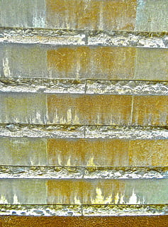 Struktur, Jadegrün, Fassade, Klinker, Hintergründe, Muster, Wandbau - Funktion, Vollbild, Wand, keine Leute, texturiert, die Architektur, gebaute Struktur, Tag, verwittert, Nahansicht, alt, in einer Reihe, Ziegelwand, draußen, Wiederholung, solide, Gelb, Backstein, Beton, silberfarben, 4K, CC0, gemeinfrei, lizenzfrei