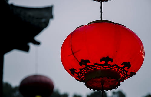 felinar, fenix, clasic, Asia, China, lampă electrică, culturi, decor, agăţat, roșu, echipamente de iluminat, lanternă chinezească, celebrare, anul Nou Chinezesc, nici o persoana, festivalul chinezesc lanternă, să se concentreze asupra primelor elemente, festival, natură, eveniment, festival tradițional, vacanţă, în aer liber, 4K, CC0, domeniu public, fără drepturi de autor