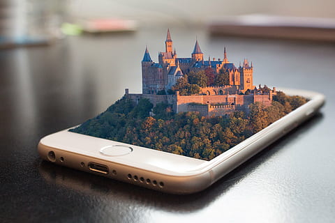 turned, silver iphone 6, mobile phone, smartphone, 3d, manipulation, phone, touch screen, communication, screen, pixabay, white, app, technology, castle, neuschwanstein castle, new, photoshop, digital, internet, mobile, iphone, device, no people, water, architecture, day, sea, outdoors, nautical vessel, building exterior, city, close-up, transportation, travel destinations, travel, mode of transportation, built structure, nature, tourism, building, focus on foreground, luxury, 5K, CC0, public domain, royalty free