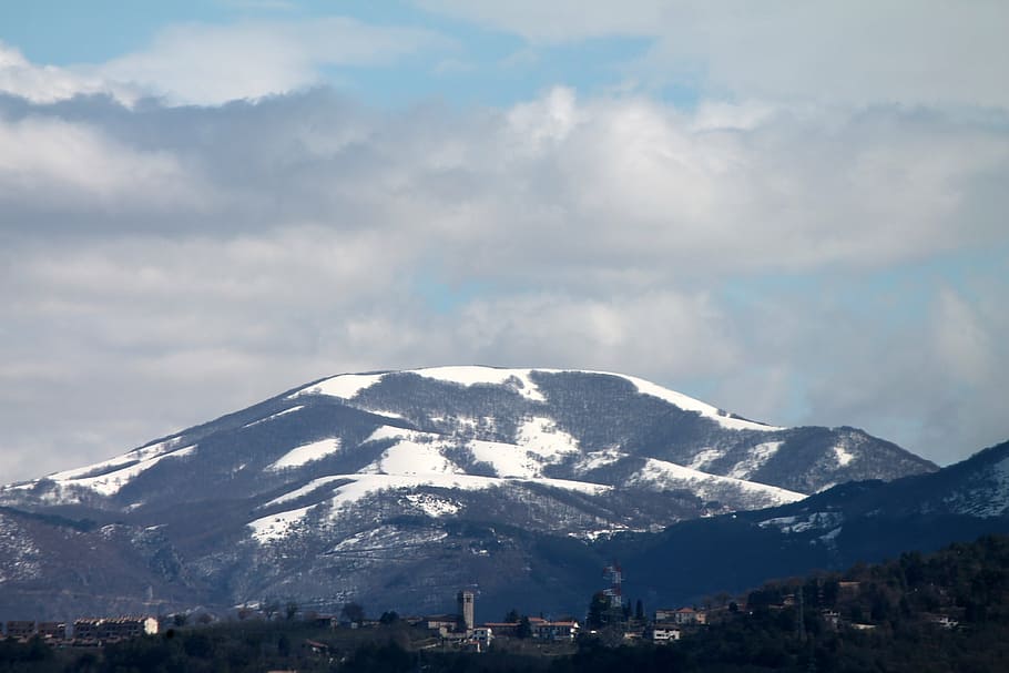 muntanya, neu, hivern, Bianca, paisatge, cel, temperatura de fred, núvol - cel, muntanya nevada, escenics - natura, medi ambient, Serra, bellesa a la natura, naturalesa, arquitectura, exterior de l'edifici, cim de muntanya, ciutat, dia, cap gent, a l'aire lliure, 4K