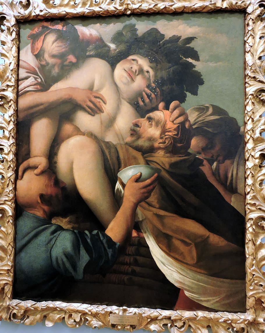 bacchus, gent gran, marc, el marc, pietro della vecchia, vicenza, art, pintura, parella heterosexual, homes, parella - relació, adult, mig adult, dones, unió, home jove, dones joves, amor, gent, adult jove, desig, retrat, emoció, femelles, bellesa, emoció positiva, dona guapa, 4K