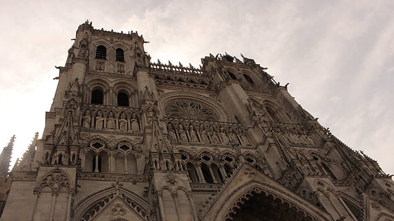 katedral, Amiens, arv, lav vinkel visning, arkitektur, bygning udvendig, bygget struktur, himmel, rejsemål, bue, historie, fortiden, religion, sky - himmel, rejse, turisme, natur, tro, ingen mennesker, sted for tilbedelse, by, udendørs, udsmykkede, 5K, CC0, offentligt domæne, royaltyfrie