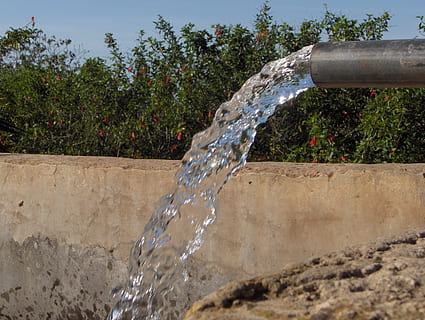 marocchino, fonte, natura, acqua, pianta, movimento, spruzzi, spruzzatura, acqua corrente, Fontana, giorno, scrosciante, tubo - tubo, lunga esposizione, all'aperto, albero, crescita, rinfresco, movimento sfocato, nessuno, fluente, acqua che cade, purezza, tubo da giardino, conservazione dell'acqua, 2K, CC0, dominio pubblico, privo di copyright