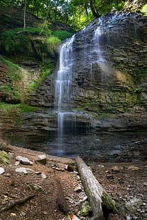 fallen, fließen, Wald, Boden, Landschaft, Blätter, moosige Felsen, Berg, draußen, Felsen, szenisch, Stein, Steine, Strom, Sommer-, Reise, Bäume, Wasser, Wasserfall, Natur, Fluss, Baum, Rock - Objekt, Frische, grüne Farbe, szenen, Szenen - Natur, Bewegung, Schönheit in der Natur, Land, Langzeitbelichtung, Rock, fließendes Wasser, Pflanze, Bewegungsunschärfe, solide, Tag, keine Leute, Nicht-städtische Szene, fließend, Regenwald, Kraft in der Natur, fallendes Wasser, 5K, CC0, gemeinfrei, lizenzfrei