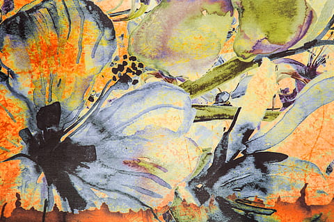 Abstraktes Gemälde, Blume, Textur, Muster, Stoff, natürlich, Makro, Detail, Hintergrund, niemand, horizontal, Weberei, wolle, kopieren sie muster, Textil-, keine Leute, selektiver Fokus, Motiv, Boden, Fotografie, kopieren sie platz, abstraktes Muster, Nahansicht, Bilder, Design, Detailaufnahmen, Dekor, wunderschönen, Hintergründe, abstrakt, Farbbild, Tapete, Dekoration, Perspektive, Bodenbelag, Möbel, Farbe, Produktfoto, Zusammensetzung, Stil, dekorativ, gemalt, Pflanzenteil, Blatt, Vollbild, Herbst, Veränderung, Natur, Tag, draußen, texturiert, Pflanze, Wachstum, natürliches Muster, mehrfarbig, die Architektur, Schönheit in der Natur, Blätter, Flechte, natürlicher Zustand, 5K, CC0, gemeinfrei, lizenzfrei
