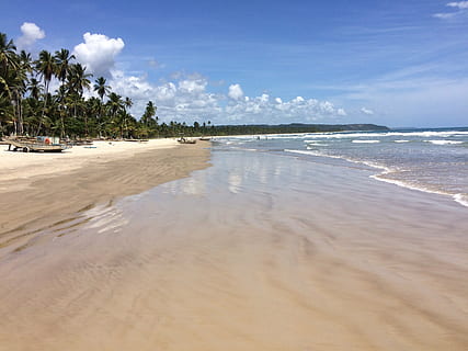 playa, islotes, litoral, agua, mar, tierra, arena, cielo, belleza en la naturaleza, nube - cielo, árbol, tranquilidad, paisajes - naturaleza, naturaleza, planta, escena tranquila, día, nadie, clima tropical, idílico, viaje, al aire libre, horizonte sobre el agua, 2K, CC0, dominio público, libre de derechos