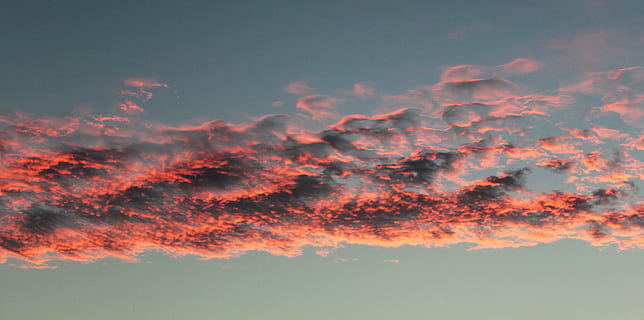 Himmel, Wolke, Rote Wolke, orange Wolke, Aurora, extravagante Wolke, der abendhimmel, Natur, Sonnenuntergang, Wetter, Hintergründe, Blau, Sommer-, draußen, wolke - himmel, Luft, Schönheit in der Natur, orange Farbe, keine Leute, Szenen - Natur, Ruhe, Dramatischer Himmel, idyllisch, ruhige Szene, Wolkengebilde, Atmosphäre, Flachwinkelansicht, Umgebung, rot, Kraft in der Natur, romantischer Himmel, 5K, CC0, gemeinfrei, lizenzfrei