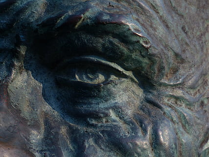 occhio, vista, ipnotico, ipnosi, statua, figura, bronzo, statua di bronzo, sfondi, fotogramma intero, avvicinamento, modello, nessuno, strutturato, arte e artigianato, solido, natura, mestiere, scultura, antico, rappresentazione, modello naturale, rappresentazione umana, astratto, storia, all'aperto, creatività, effetto strutturato, 4K, CC0, dominio pubblico, privo di copyright