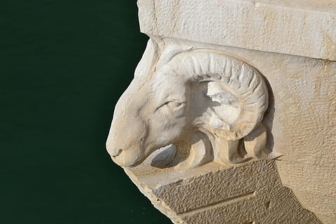 frieze, bridge, battering-ram, art and craft, sculpture, craft, representation, creativity, architecture, human representation, statue, no people, the past, history, close-up, built structure, carving - craft product, travel destinations, male likeness, wall - building feature, day, outdoors, ancient, ancient civilization, bas relief, carving, archaeology, 4K, CC0, public domain, royalty free