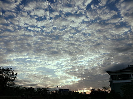 céu, nuvem, humanidades, nuvem - céu, arquitetura, exterior do edifício, estrutura construída, visão de baixo ângulo, construção, natureza, ninguém, árvore, céu dramático, silhueta, beleza na natureza, ao ar livre, casa, plantar, cidade, por do sol, cloudscape, sinistro, 4K, CC0, domínio público, royalty free