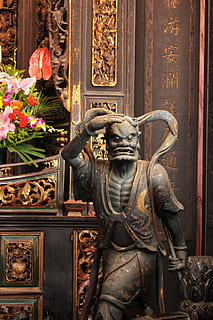 temple, clairvoyance, construction, architecture, door, cultures, decoration, sculpture, art and craft, statue, representation, human representation, no people, place of worship, spirituality, belief, religion, building, creativity, history, indoors, flower, craft, the past, male likeness, antique, ornate, 4K, CC0, public domain, royalty free